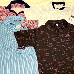 4 large FootJoy great condition golf polos.